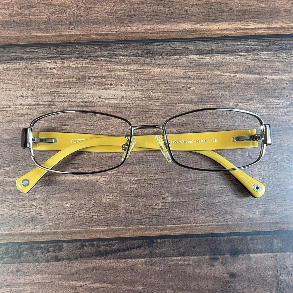 Coach‎ HC 5001 Taryn Dark Brown Rectangle Eyeglasses 52-16-135 FRAMES ONLY